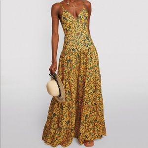 Agua by Agua Bendita - Narciso Tiered Printed Linen Maxi Dress